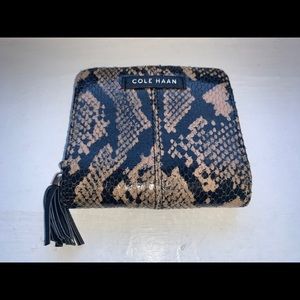 Cole Haan snakeskin wallet